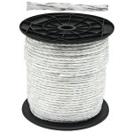 Corde lectrique 6mm l200m blanc