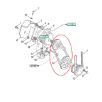 Courroie alternateur nh