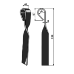 Couteau arracheuse betterave rumptstad 007809 adaptable Couteau arracheuse betterave rumptstad 007809 adaptable