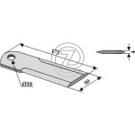 Couteau de broyeur z48237 - john deere Couteau de broyeur z48237 - john deere