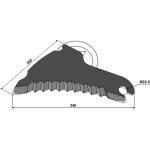 Couteau ensileuse claas 9204970 adaptable