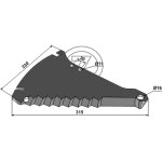Couteau ensileuse deutz - fahr 1133315214220 / vf06247223 adaptable
