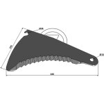 Couteau ensileuse kemper 60810 adaptable