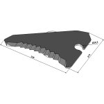 Couteau ensileuse krone 3329600 / 3329601 adaptable