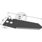 Couteau ensileuse krone 3391762 adaptable