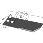 Couteau ensileuse krone 3407953 adaptable