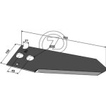 Couteau ensileuse krone 3451442 adaptable