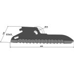 Couteau ensileuse mengele 2049213 adaptable