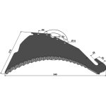 Couteau ensileuse strautmann 41018502 adaptable