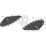 Couteau de mlangeur de fourrage shelbourne - reynolds 61481202 adaptable