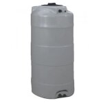 Cuve stockage verticale grise en pe 13000l Cuve stockage verticale grise en pe 13000l