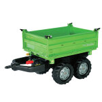 Deutz mega - trailer benne basculante trois cts, verte