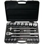Douilles et accessoires 3 / 4 coffret de 21 pieces Douilles et accessoires 3 / 4 coffret de 21 pieces