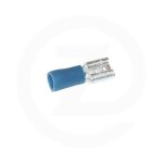 Douille fiche plate bleu