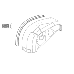 Elargisseur d'aile arrire droit pour fiat 35 - 66dt