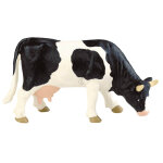 Figurine vache blanche et noire bl62442