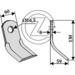 Fleau broyeur adaptable