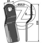 Fleau broyeur adaptable