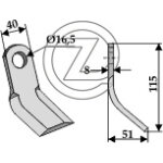 Fleau broyeur adaptable