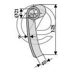 Fleau broyeur bomford 0618901 adaptable