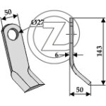 Fleau broyeur bomford 7190315 adaptable