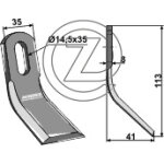 Fleau broyeur bomford 952801 adaptable