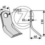 Fleau broyeur maschio mtb adaptable