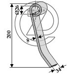 Fleau broyeur nobili 1551128 adaptable