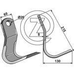 Fleau broyeur nobili jx136098 adaptable