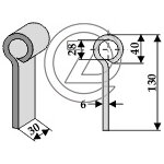 Fleau broyeur quivogne central bpm00019 adaptable