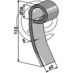 Fleau broyeur vogel et noot 11087003 adaptable