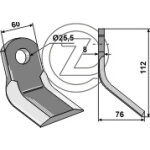 Fleau broyeur vogel et noot 9300000029 adaptable