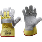 Gants en cuir en croute de vachette taille 10. 5