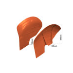 Garde - boue 35 x 7 '' rouge c / o paire support de soudure | massey - ferguson