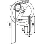 Griffe de semoir kongskilde 02200060