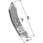 Huard | soc de cultivateur huard 255mm Huard | soc de cultivateur huard 255mm