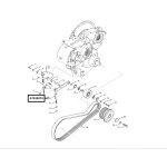 Indicateur tension de courroie batteur new holland 47433074