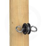 Isolateur d'ancrage  fixer sur piquets en bois sachet de 4