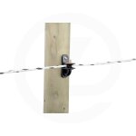 Isolateur d'angle  poulie  fixer sur piquet en bois