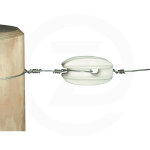 Isolateur oeuf fibre de verre pour piquet en bois