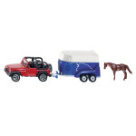 Jeep avec remorque cheval siku 1651