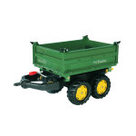 John deere mega - trailer benne basculante trois cts, verte
