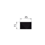 Joint mousse pour moissonneuse - 15 x 25 mm - universel Joint mousse pour moissonneuse - 15 x 25 mm - universel