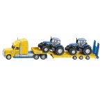 Jouet camion avec 2 tracteurs new holland