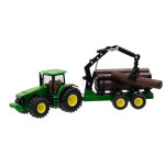 Jouet john deere 8430 avec remorque forestire