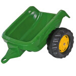 Jouet remorque simple essieu vert, 65 cm