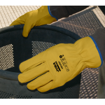 Juba | gants manutention cuir fleur jaune m (406vr)