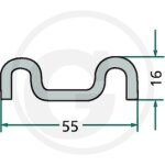 Latte de racloir 1202124. 4 - krone