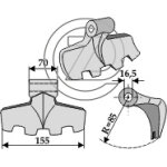 Marteau broyeur adaptable