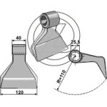 Marteau broyeur adaptable